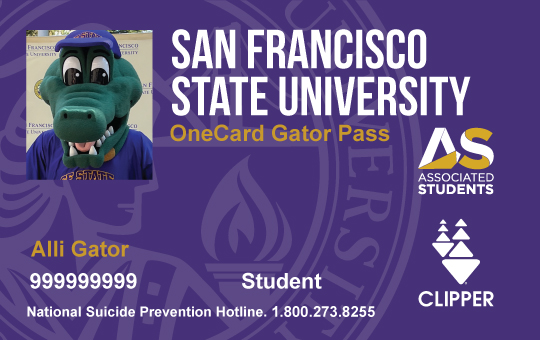 Example of a SF State student OneCard