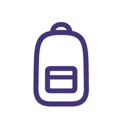 Icon of a backpack